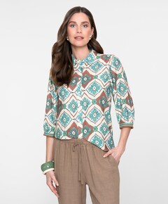 Dames blouse blauw