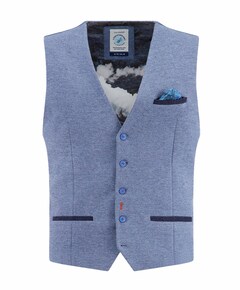 Heren gilet blauw