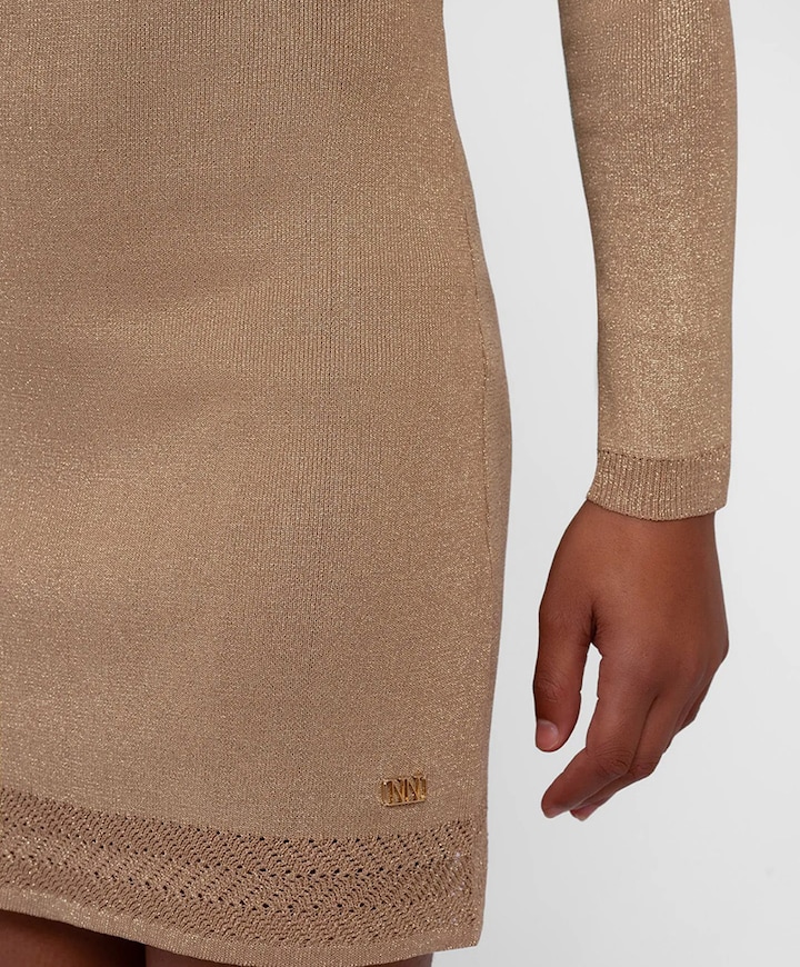 Meisjes jurk bruin