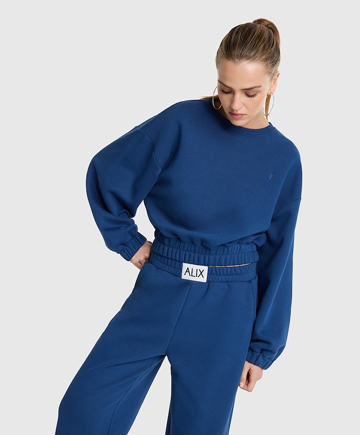 Dames sweater blauw
