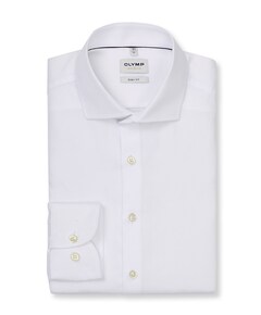 Heren overhemd lange mouw wit