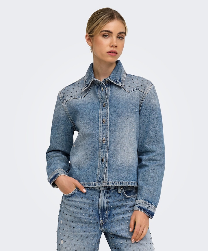 Dames blouse blauw