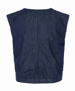 Dames gilet blauw