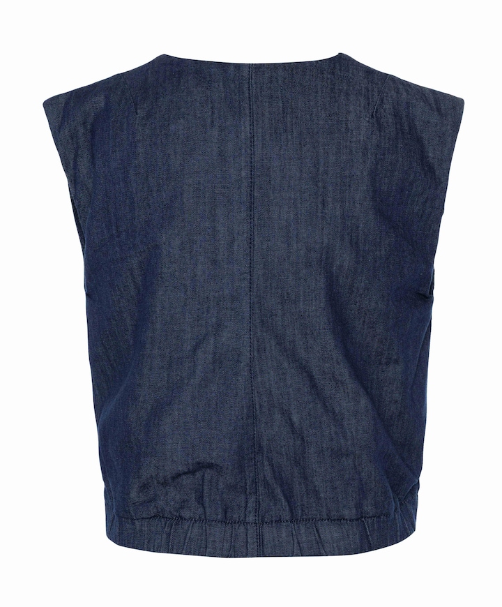 Dames gilet blauw