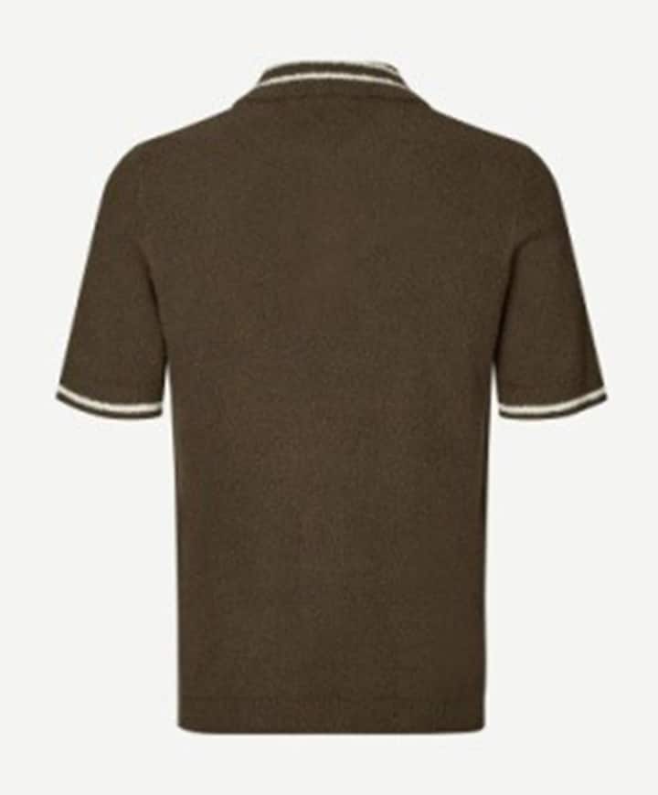 Heren polo bruin