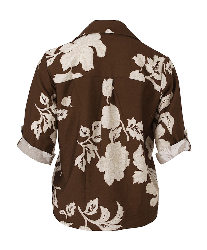 Dames blouse bruin