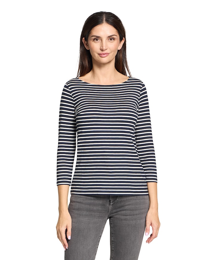 Dames longsleeve blauw