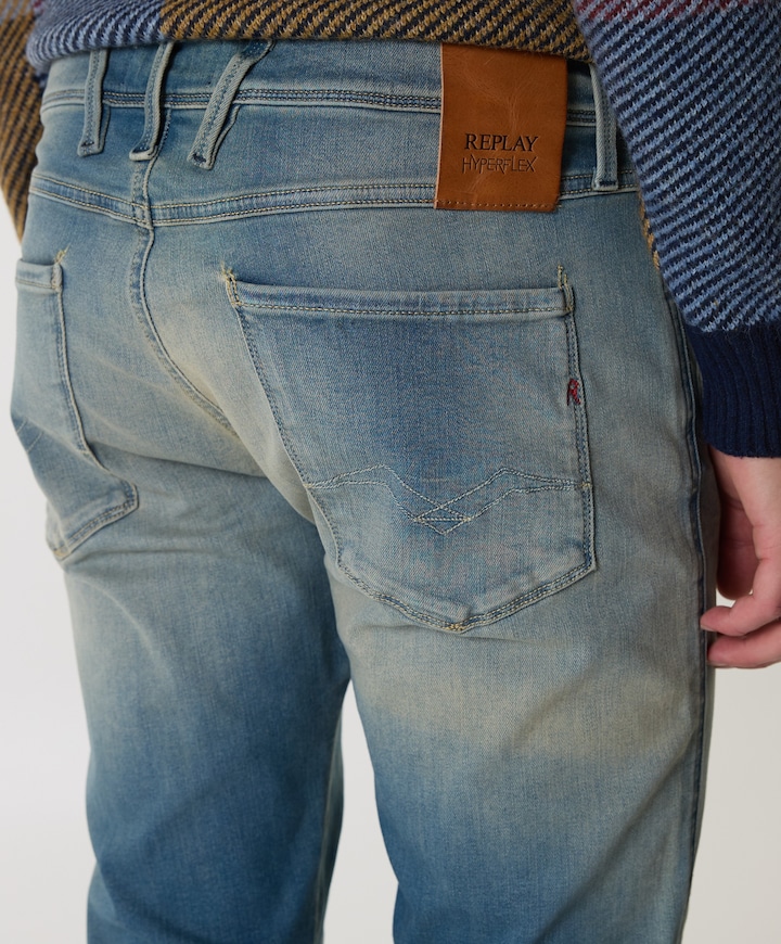 Anbass  heren jeans blauw