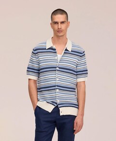 Heren polo blauw