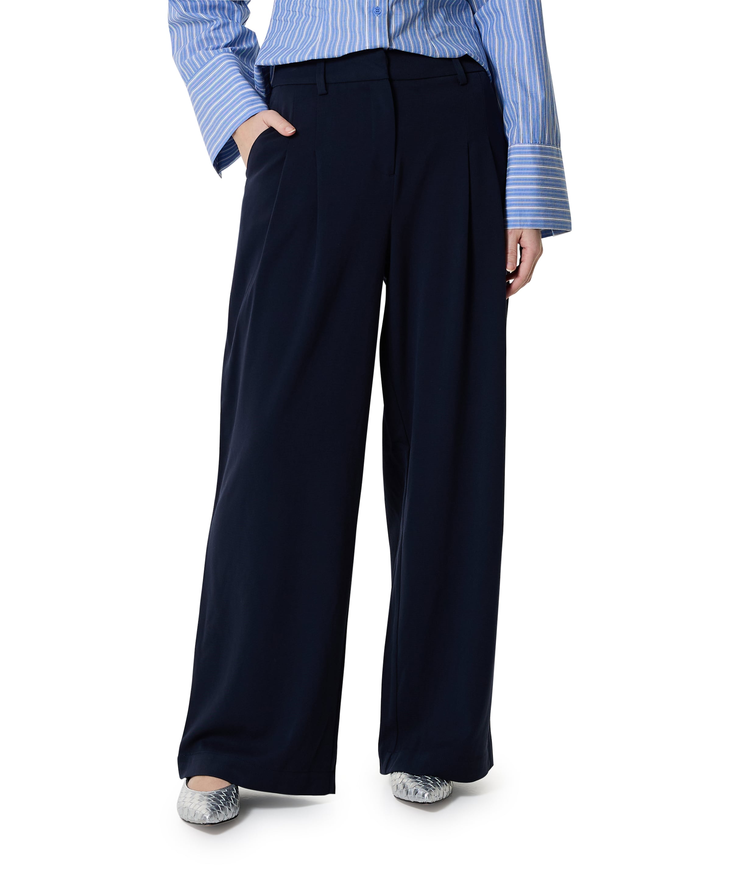 MSCHHenrika HW Pants blauw