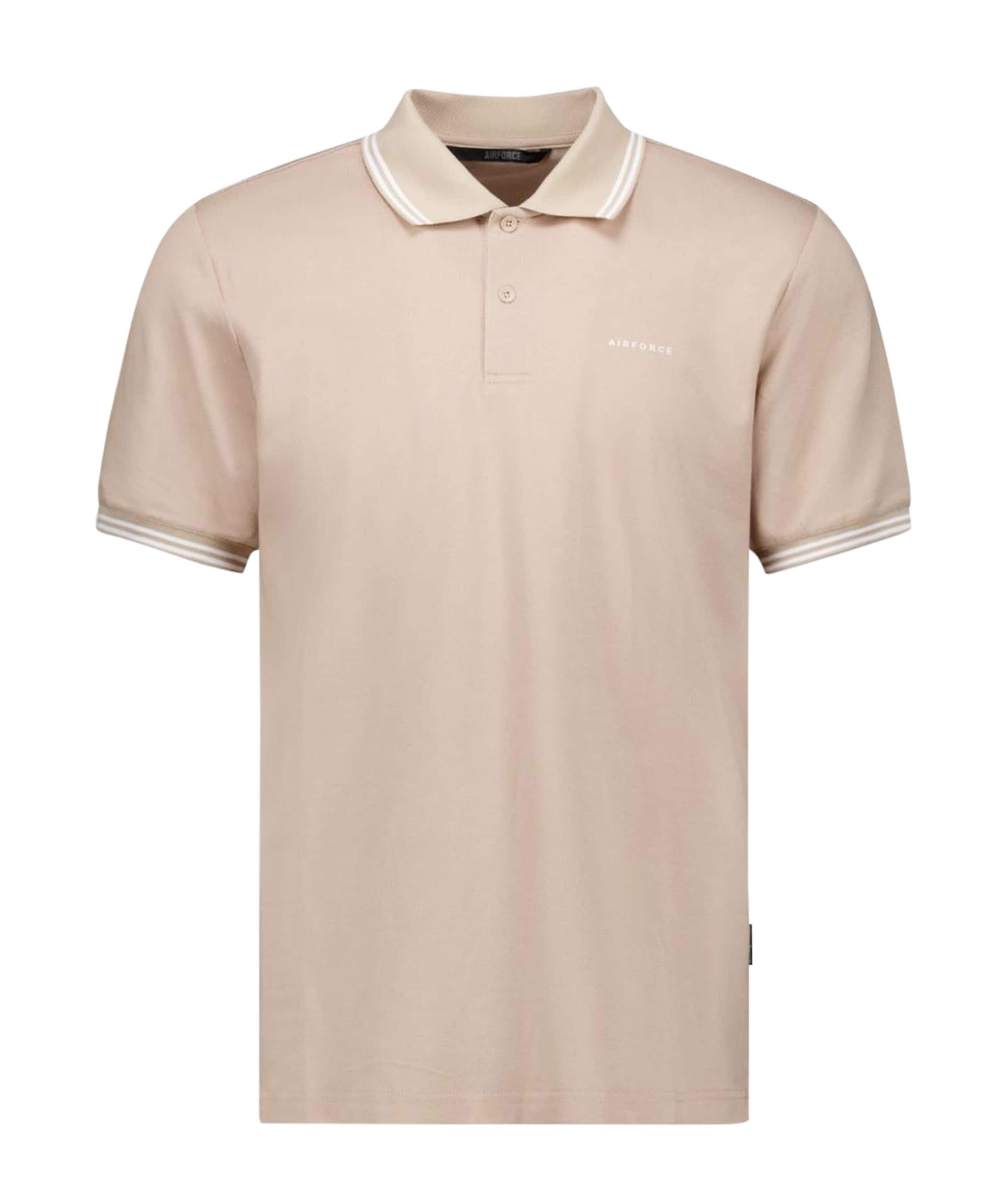 Heren polo beige