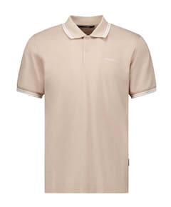 Heren polo beige