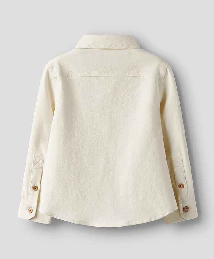 Meisjes blouse lange mouw ecru