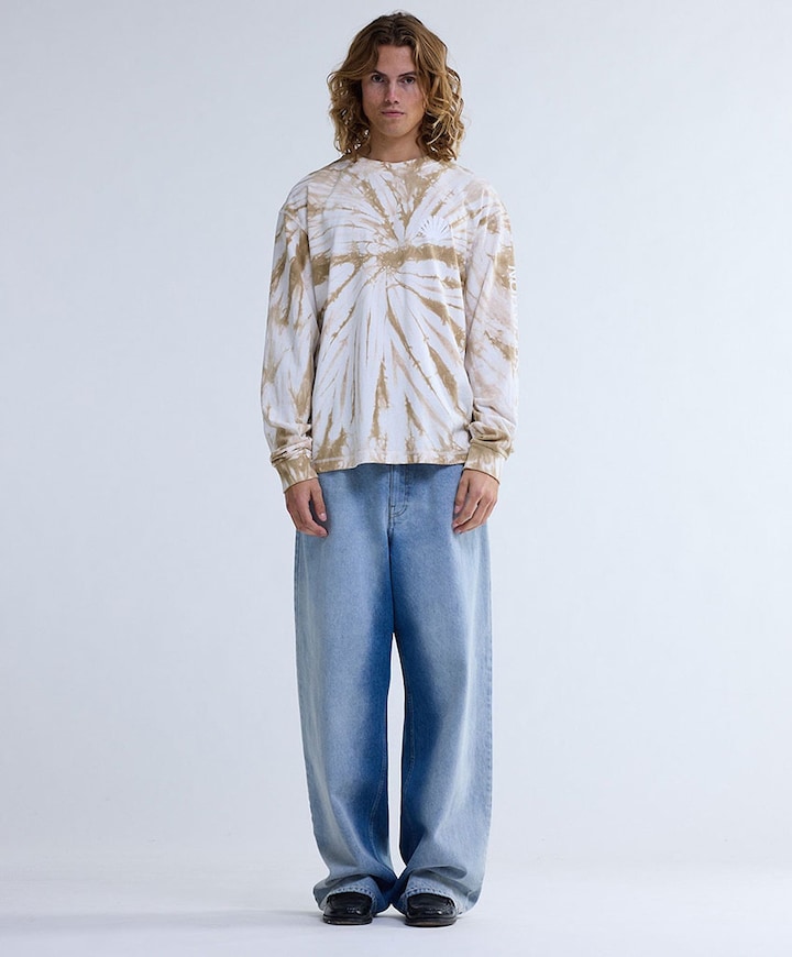 Heren longsleeve ecru