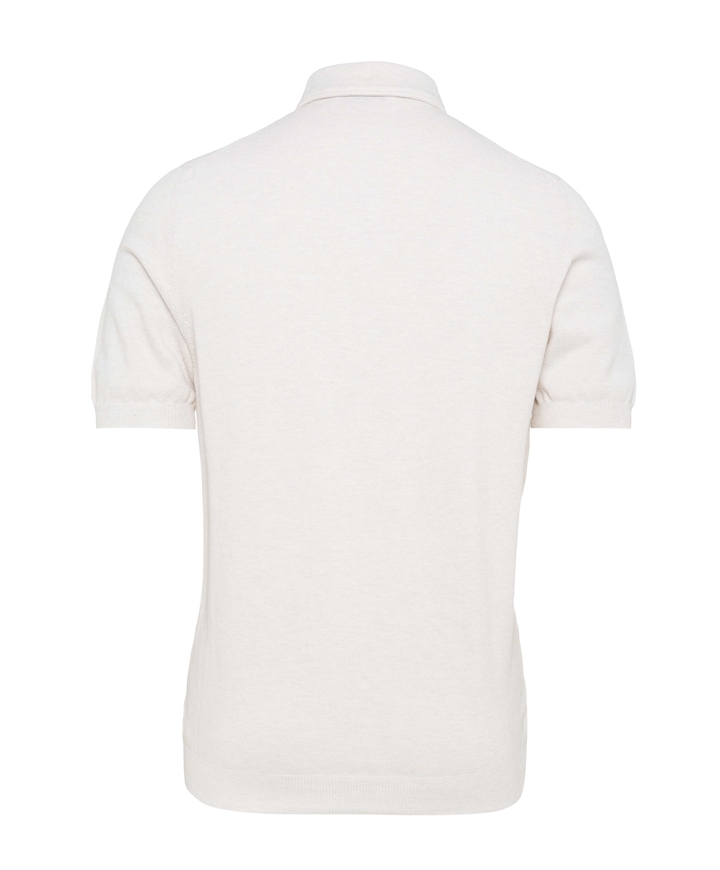 Heren polo ecru