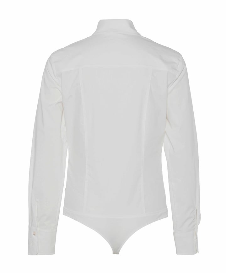 Dames body blouse ecru