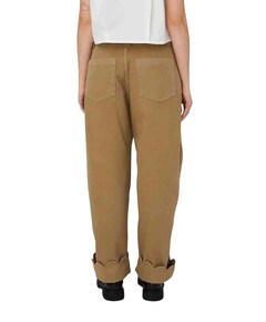 Low-Waist Cotton broek beige