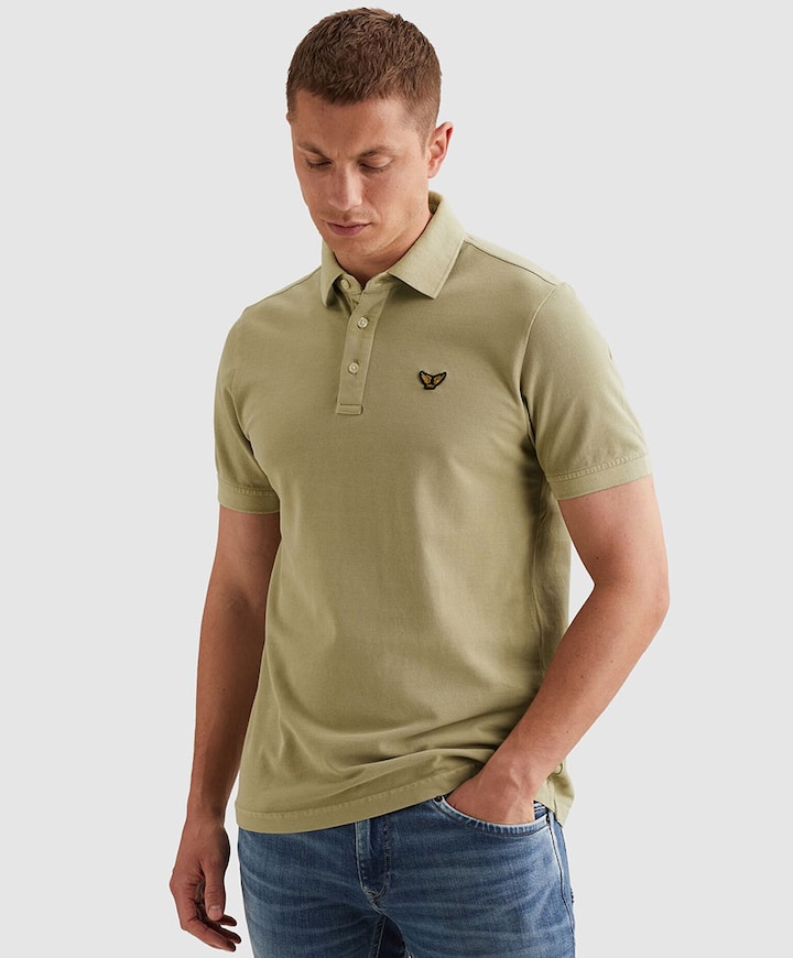 Heren polo groen