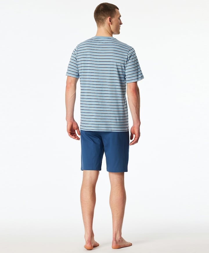 Heren pyjamaset blauw