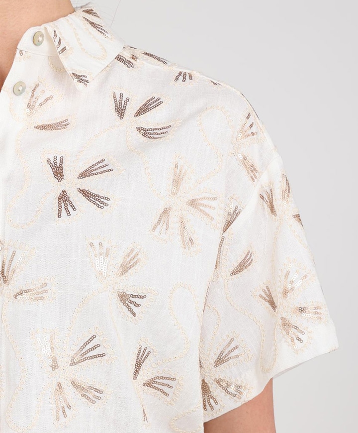 Dames blouse ecru