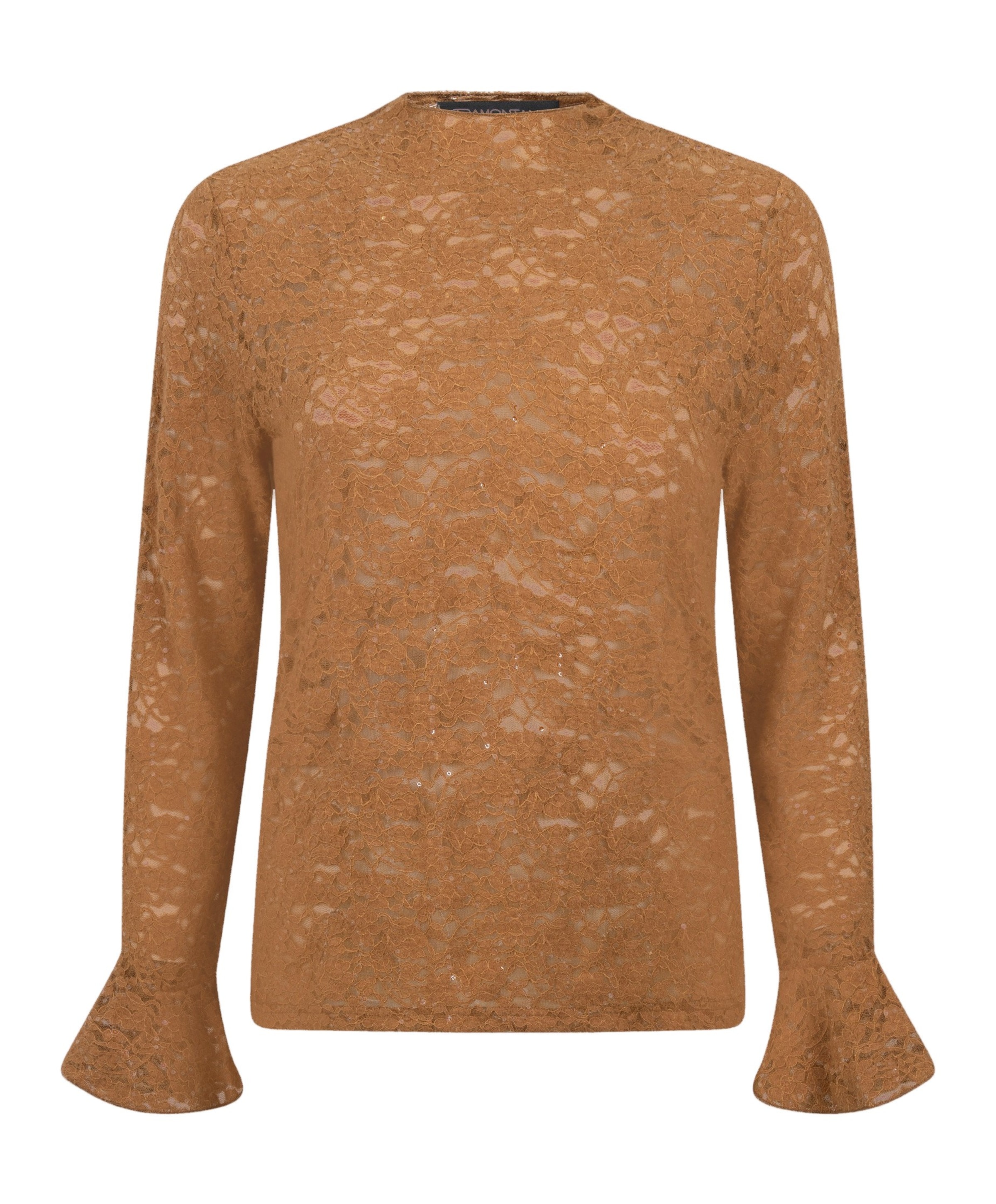 Dames top bruin