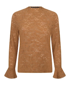 Dames top bruin