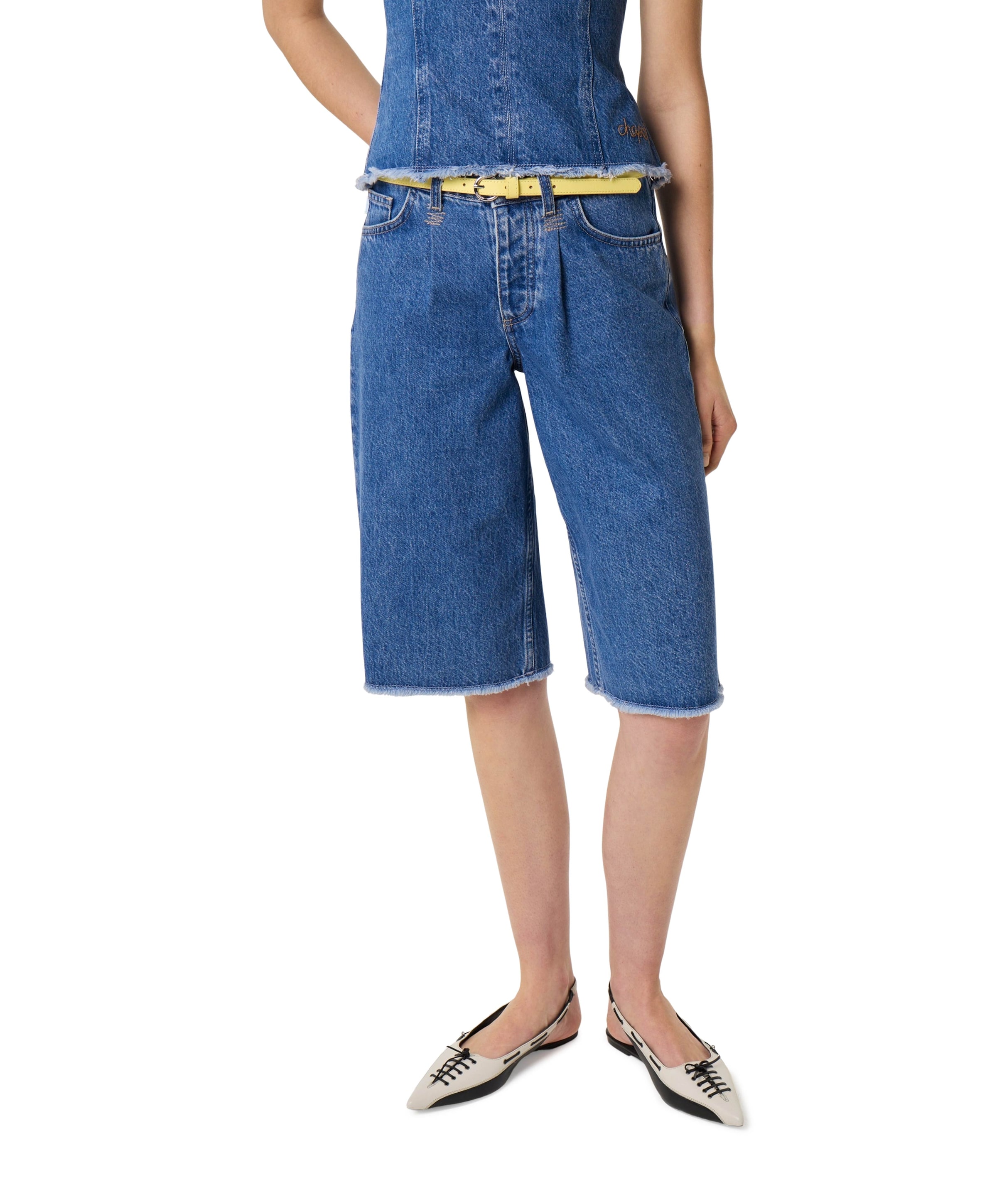 Lucy Wide Jorts dames korte broek blauw