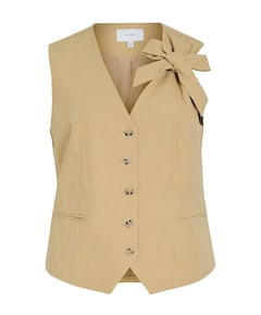 Dames gilet beige