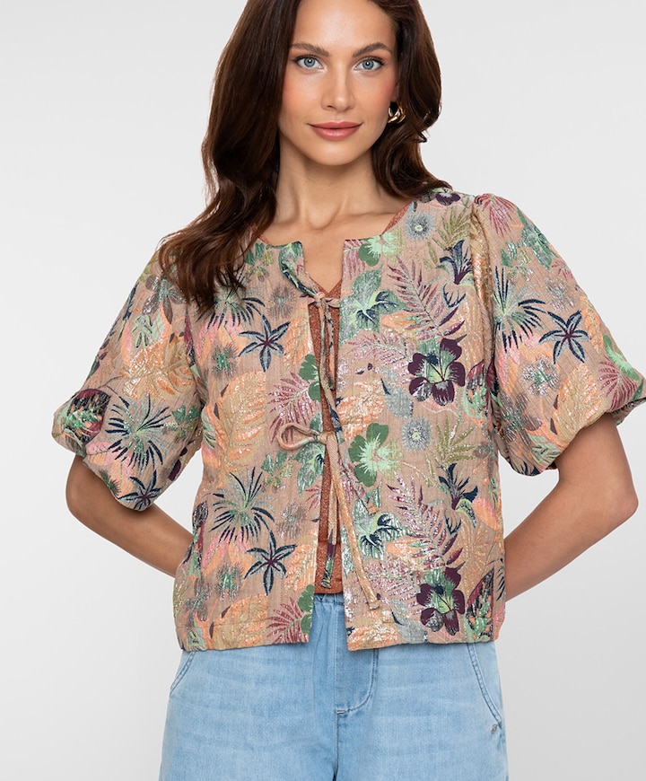 Dames blouse beige