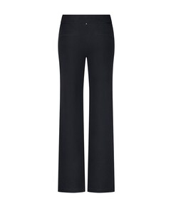Structured Wide-Leg broek zwart