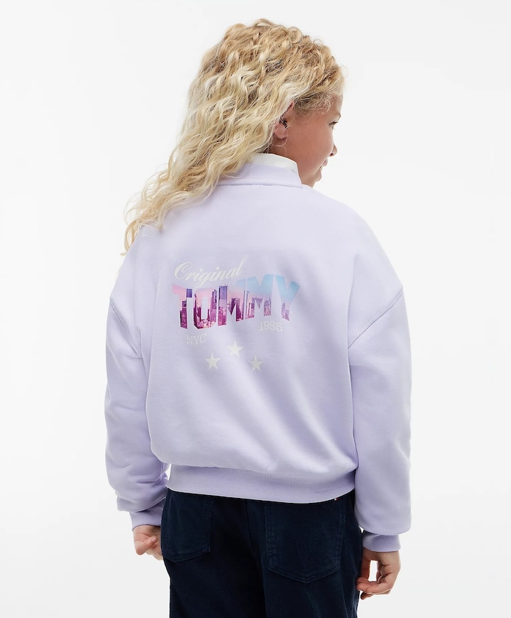 Meisjes sweater paars