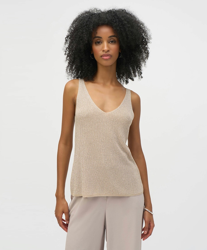 Dames top beige