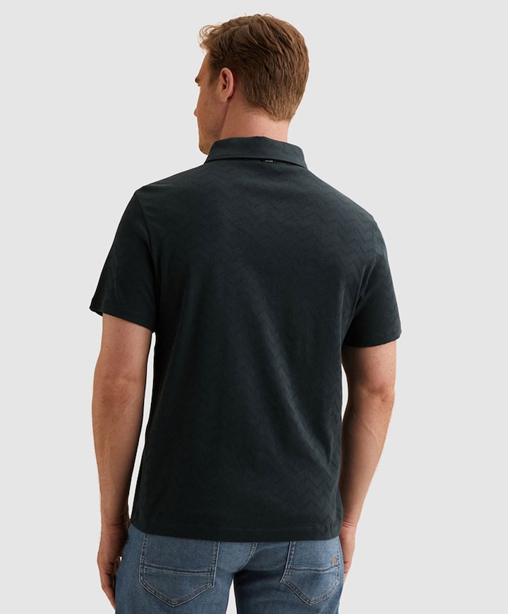 Heren polo blauw