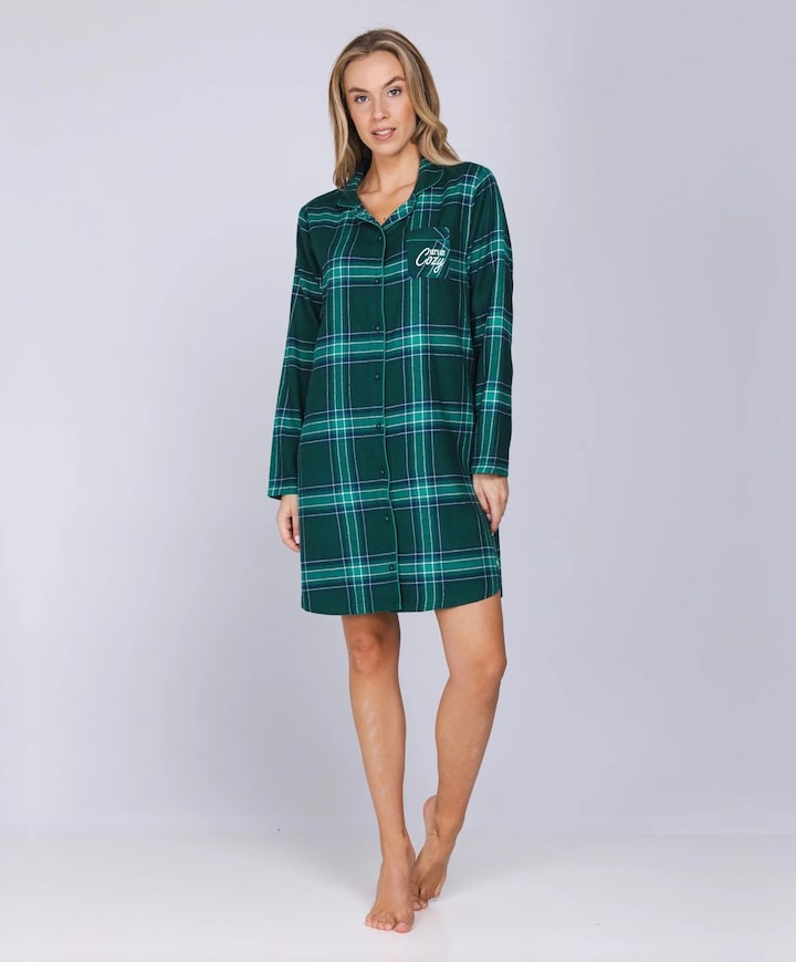 Dames nachthemd groen