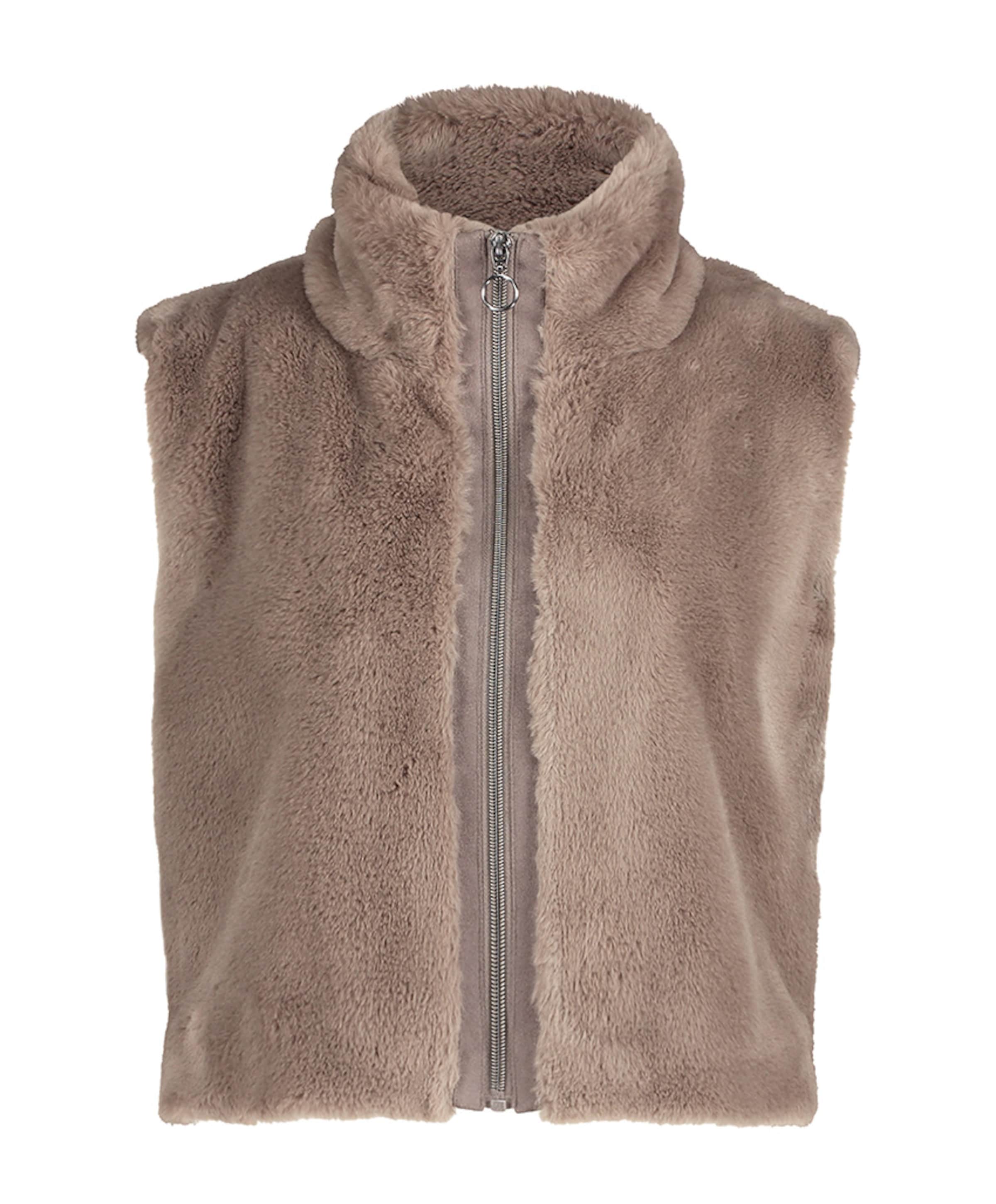 Dames gilet bruin