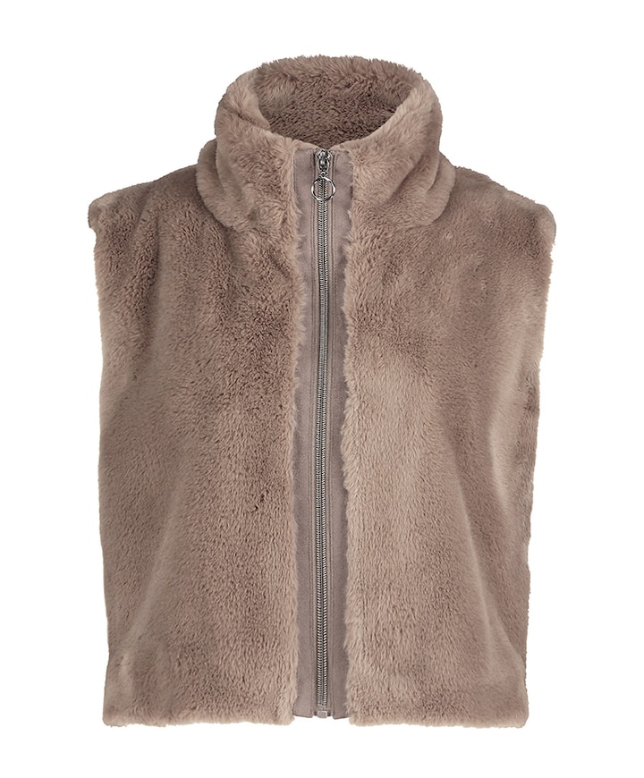 Dames gilet bruin