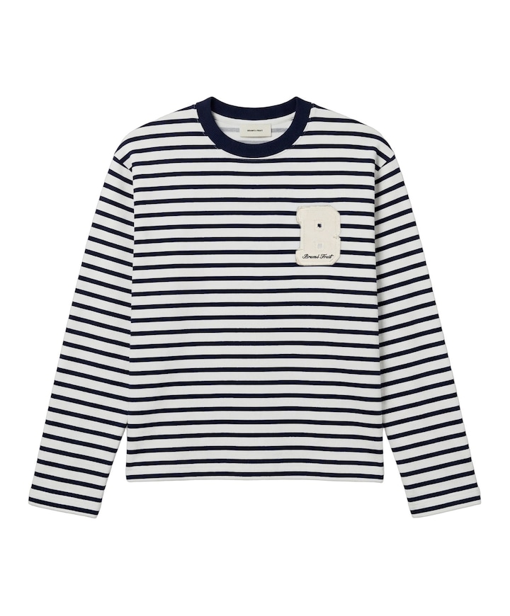 Heren longsleeve blauw