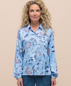 Dames blouse blauw