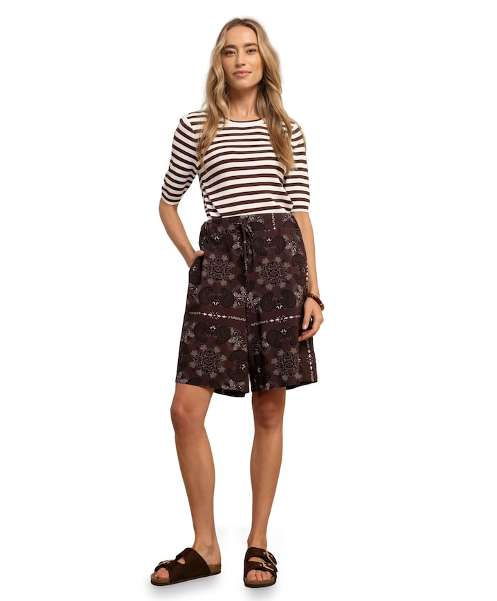 Grace paisley dames bermuda bruin