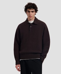 Heren polo bruin