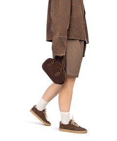 Silk dames sneakers bruin