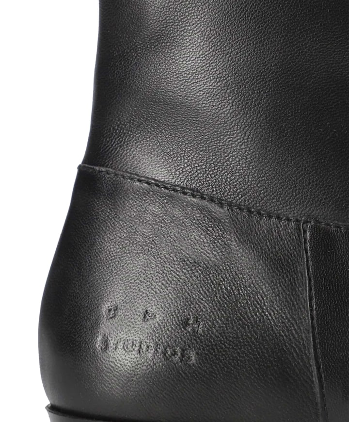 dames enkellaarzen zwart