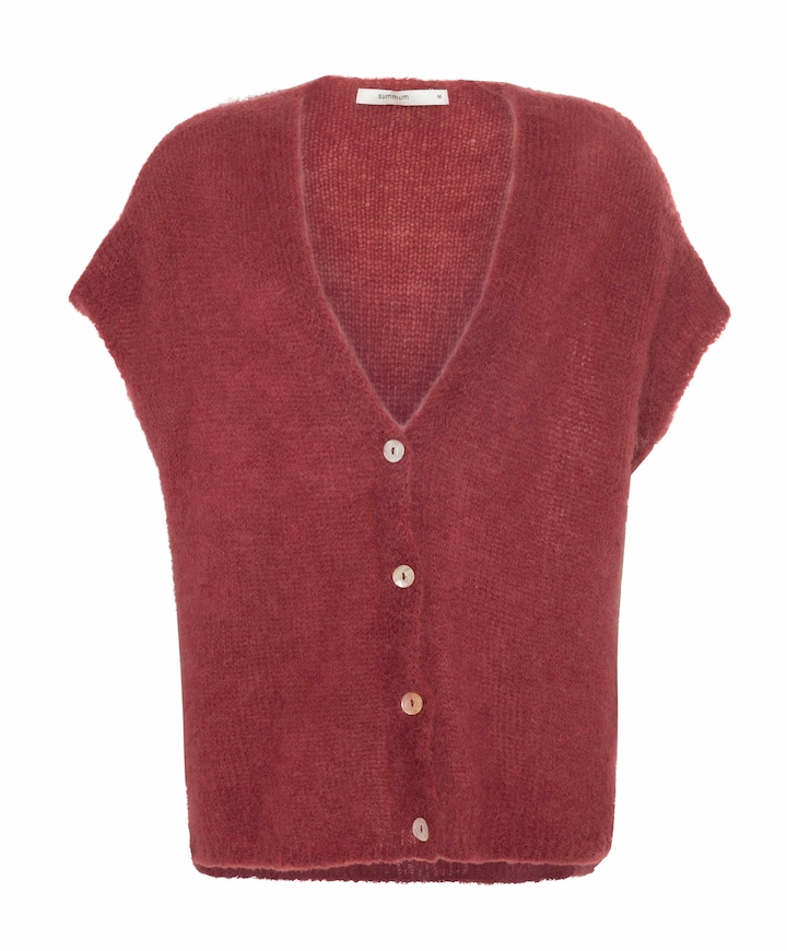 Dames gilet rood