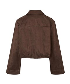 Dames jas bruin