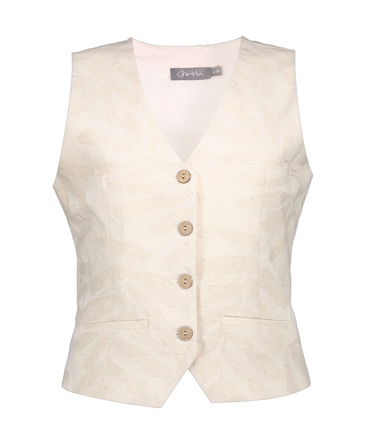 Dames gilet ecru