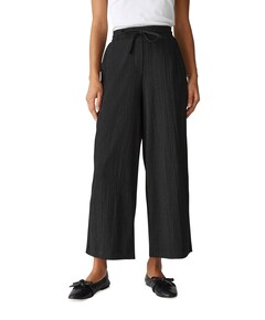 Mileni crinkle dames broek zwart