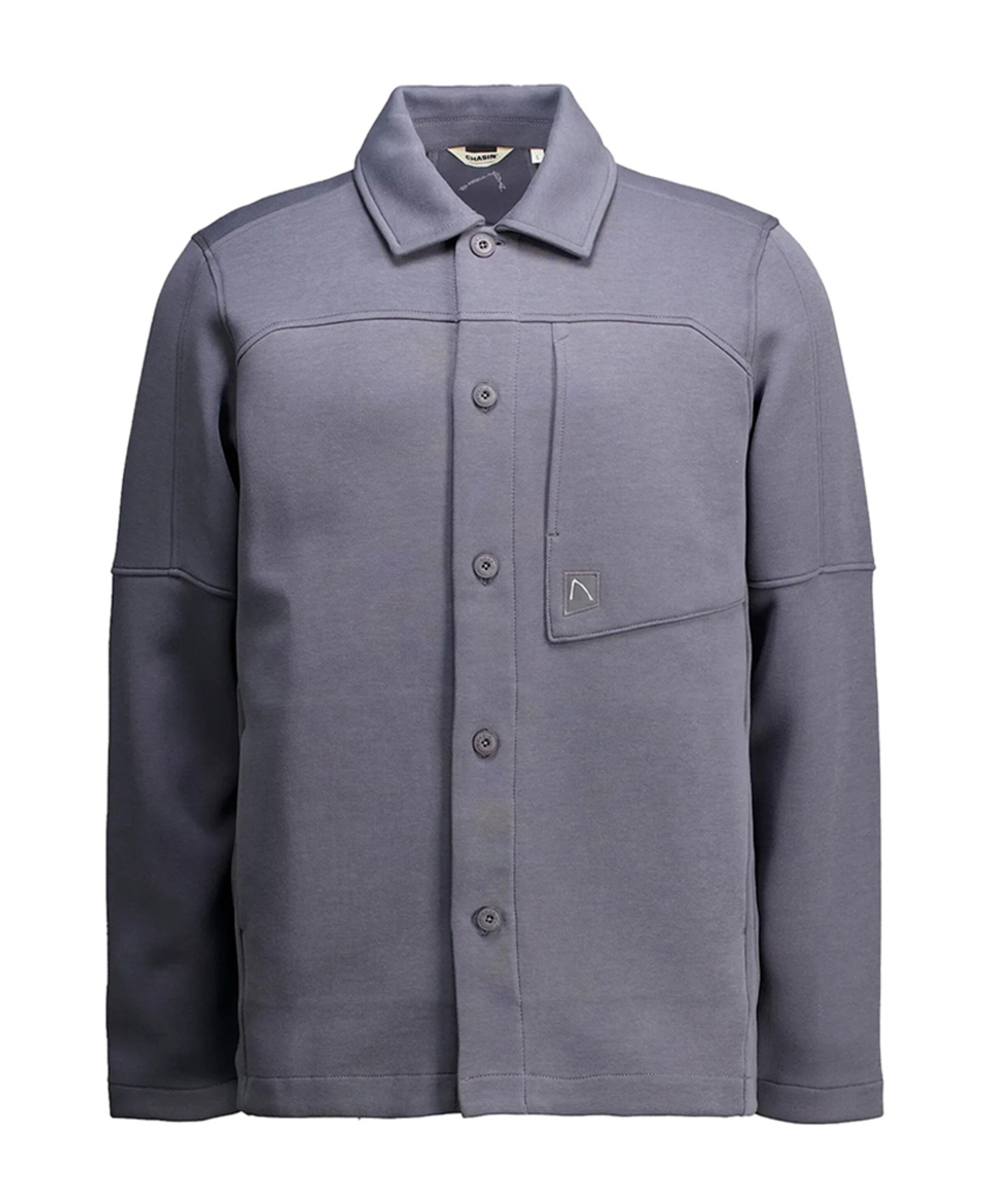 Heren overshirt grijs