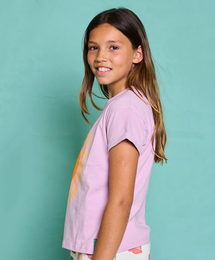 Meisjes t-shirt paars