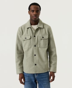 Heren overshirt blauw