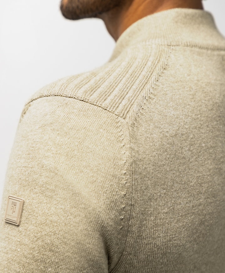 Heren vest beige